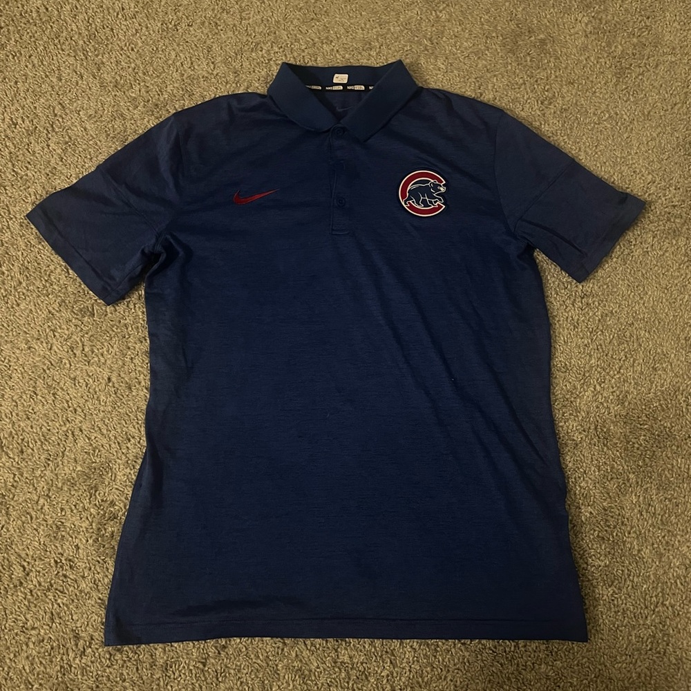 Nike Cubs Men's Blue Polo Shirt